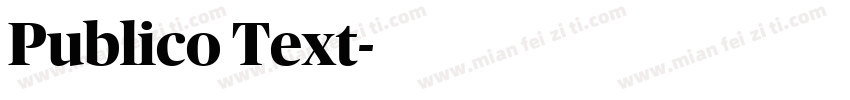 Publico Text字体转换